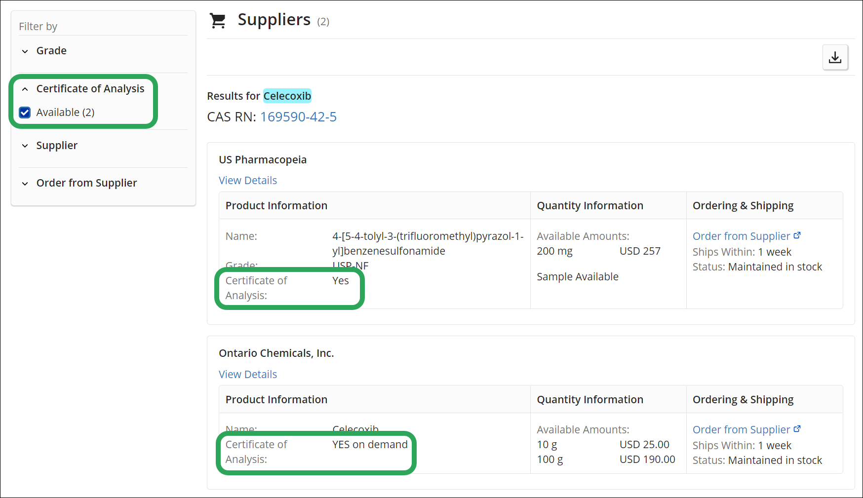 _Formulus-FilterSuppliers-CertOfAvailability.png